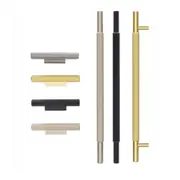 KT&CO Kitchen handles Stripe Vivonne Bay matt black / satin nickel / dark brushed brass/ champagne