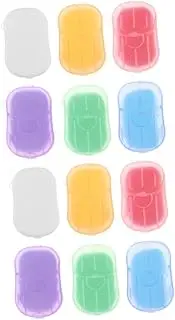 12 Boxes Sheets Mini Soap Portable Soap Paper Soap Pp Hand Soap Travel Orange