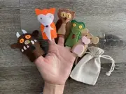 Gruffalo Finger Puppet Set + String Bag