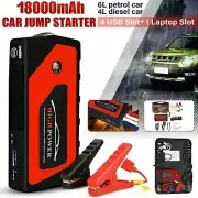 18000mAh 300A 12V Car Jump Starter Emergency Start Power Bank Pack Lithium 4 USB