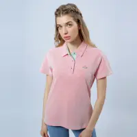 在飛比找momo購物網優惠-【Per GIBO】女版素面短polo衫(PK233183胭
