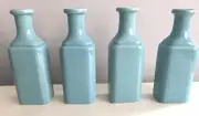 Mini Vases Tiffany Blue Set 5" Set Of 4 for Flowers Vase NEW
