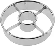 PRETYZOOM Stainless Steel Round Donut Molds Baking Molds Doughnut Cutters DIY Baking Supplies