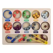 Kids Sensory Beads Sorting Novelty Colorful Beads Sorting Toy for Toddlers