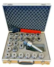 3MT ER40 COLLET SET IN ONE COMPLETE CASE WITH COLLETS (3-25MM) CHUCK AND SPANNER