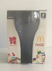 McDonalds Charcoal Coca Cola Coke Glass 2012 London Olympic Games - Soccer - NEW
