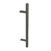 Barben Cranked Collection Door Pull Handle 800 O/A 600 CTC Satin Black BAH-205/F
