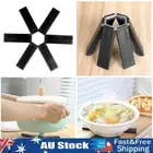 _ Foldable Trivets Non-Slip Hot Pot Holder Heat Insulation Pad Tableware Placema