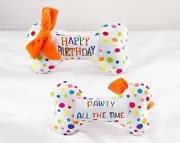 Unique Squeaky Plush Dog Toy, Dog Bone Soft Toy Interactive Toys
