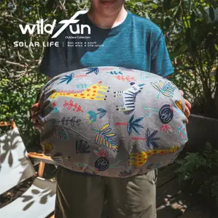 【WildFun 野放】專利可調式功能枕頭-動物園(戶外枕頭 抗菌露營枕 可水洗枕 旅行枕靠枕 辦公室午睡枕)