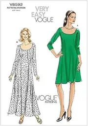[VOGUE PATTERNS] V8592 Misses' Petite Dress, Size B5 (8-10-12-14-16)