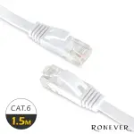 【RONEVER】CAT.6高速超薄扁線網路線1.5米