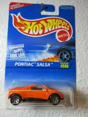 1996 Hot Wheels PONTIAC SALSA #596 Orange w/ 7 Spokes