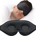 Sleep Mask for Side Sleeper, Eye Sleeping Women Men, 3D Black