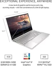 NEW HP Pavilion Laptop Notebook 15-eg0010nr i5-1135G7 Processor, 8 GB RAM