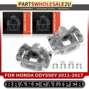 2x Rear Left & Right Brake Calipers w/ Bracket for Honda Odyssey 3.5L 2011-2017 (for: Honda)