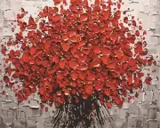 Paint by Numbers kit with Frame, 19.7x15.7in - Petal burst - 13104