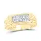10k Yellow Gold Round Diamond Band Ring 1/2 Cttw