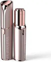 Finishing Touch Flawless New Generation Rechargeable Hair Remover for Face, Discreet Painless and Safe Facial Hair Epilating for Sensitive Skin, with 2 Replacement Heads, Blush