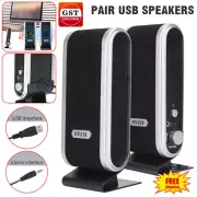 1 Pair USB Speakers Computer Speaker Sound Stereo For PC Notebook Desktop Laptop