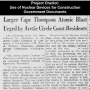 Project Chariot: Nuclear Devices for Construction Government Documents USB Drive
