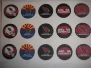 Arizona Cardinals set 2 buttons flat back or pin badge cabochons magnets