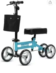 ELENKER Knee Walker Steerable Scooter Crutch YF9005 BLUE