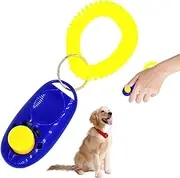 Clicker Training for Dogs - Lightweight Positive Behavior Reinforcer for Pets - Positive Behavior Reinforcer with Big Button and Wrist Strap, Portable Pet Training Supplies Borato