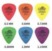 6 X Dunlop Tortex Standard Plectrums Mixed Gauges Guitar Picks