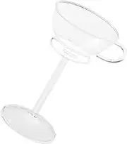 TIDTALEO Creative Glass Goblet Decorative Drink Goblet for Parties Bars Home Unique Design for Cocktails Juice Beverages Stylish Barware