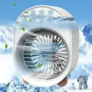Portable Personal Evaporative Air Cooler, 4-in-1 USB Air Fan, Portable Mini Air Conditioner Fan for Room Office Dorm Camp