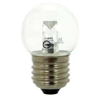 【特力屋】凌尚 LED燈泡1.2W E27 圓型 黃光