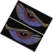 LED Car Sign, Dynamic LED Big Eyes for Car, Creative LED Auto Devil Eyes Display Board for , SUVs, Trucks, Customizable LED Lights for Vehicle Decoration, Shop Signage and Auto Accessories