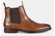 Julius Marlow Longreach Leather Chelsea Boots Shoes in Cognac