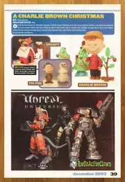2003 Charlie Brown Christmas Action Figures Print Ad/Poster Unreal Universe Art
