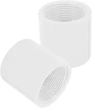 Parliky 2Pcs Pipe Fitting Threaded Connector Full Thread Water Adapter for Garden Irrigation Durable Coupling Parts for Pipe Connection
