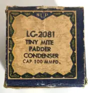 BUD LC-2082 Tiny Mite Padder Capacitor Condenser 100MMFD NOS Original Box Rare