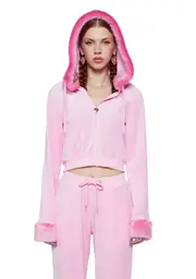 [Sugar Thrillz] Gumdrop Crush Velour Hoodie
