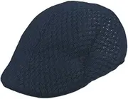 [Dickly] Men's Mesh Flat Cap Casual Newsboy Hat for Golf Travel Hiking Driving Outdoor