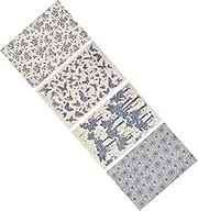 HAWILLOSCH 4 Sheets Classic Underglaze Flower Paper for DIY Easy Transfer Decal Paper Durable Smooth Material for Pottery Decoration and Crafting High Temperature Firing