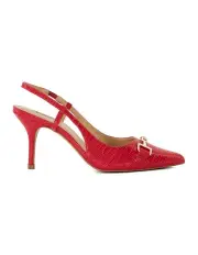 [Dune London] Capture Slingback Pump in Red