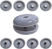 5 Sets Universal Fit Seatbelt Stopper Kit, Snap-on Seat Belt Button Stop, Seat Belt Buckle Button Prevent Plastic Seat Belt Button Buckle Clip Stop From Sliding Down The Belt(Grey)