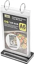 Desktop Menu Holder Stand Lightweight Flip Display Card Stand for Restaurants Trade Shows Weddings with Base for Poster Display Easy to Install