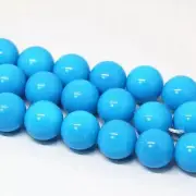 Multicolor Baking Paint Glass Bead - Jewelry Making Round Loose Beads 1strand