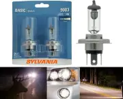 Sylvania Basic 9003 HB2 H4 60/55W Two Bulbs Head Light Dual Beam Replacement OE