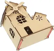 Kisangel Educational Solar Toys Kit DIY Solar Small House Windmill Puzzle for Boys and Girls Educational Toys