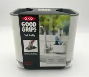 Oxo Good Grips 2-Compartment Sink Caddy Removable Divider & Drip Tray NWT