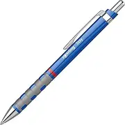 rOtring Tikky Ballpoint Pen, Medium Point, White Barrel, Blue Ink (1904718)