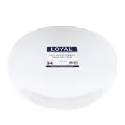 14in Round 10mm Masonite Cake Board - White