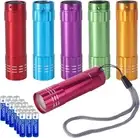 Kunhe 6 Pack Stocking Stuffers Small Mini LED Flashlight Christmas Gifts